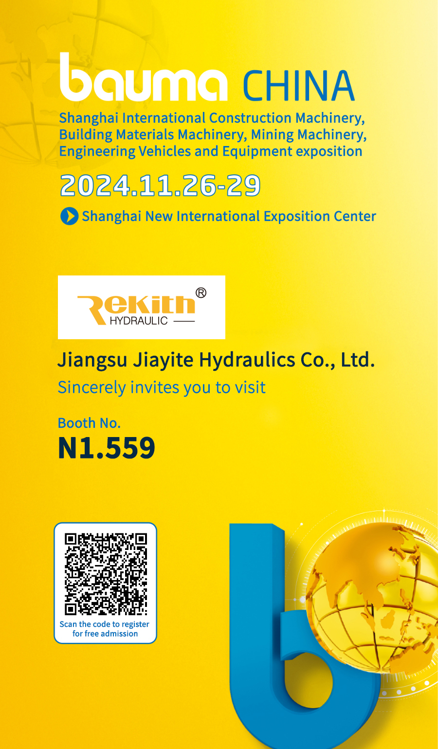 exposition bauma Join Us at bauma CHINA 2024: Discover Innovative Hydraulic Solutions for Construction Machinery